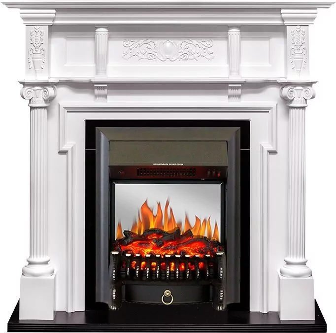 Электрокамин Royal Flame Oxford - Белый с очагом Fobos FX M Black