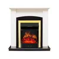 Каминокомплект Royal Flame Baltimore - Слоновая кость, черный с очагом Majestic FX Brass