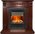 Электрокамин Dimplex Sorrento угловой - Орех с очагом Brookline Black 1