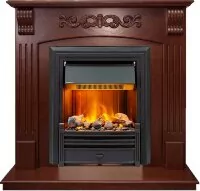 Каминокомплект Dimplex Sorrento угловой - Орех с очагом Brookline Black