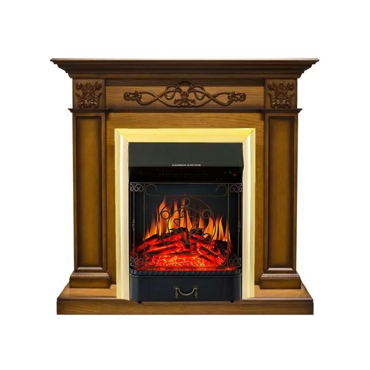 Электрокамин Royal Flame Verona - Дуб антик с очагом Majestic FX Brass