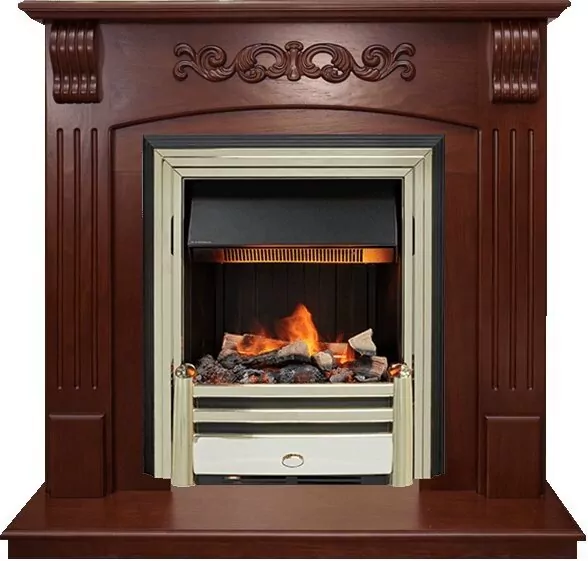 Электрокамин Dimplex Sorrento угловой - Орех с очагом Cavendish