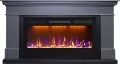 Электрокамин Royal Flame California - Серый графит (Высота 850 мм) с очагом Crystal 36 RF 1