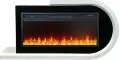 Электрокамин Royal Flame Basel R - Белый с черным с очагом Vision 42 LED 1