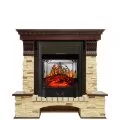 Электрокамин Royal Flame Pierre Luxe - Темный дуб / Сланец с очагом Majestic FX M Black 1
