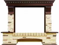 Портал Dimplex Pierre Luxe угловой под очаг SYMPHONY 26  (угловой, сланец, темный дуб)