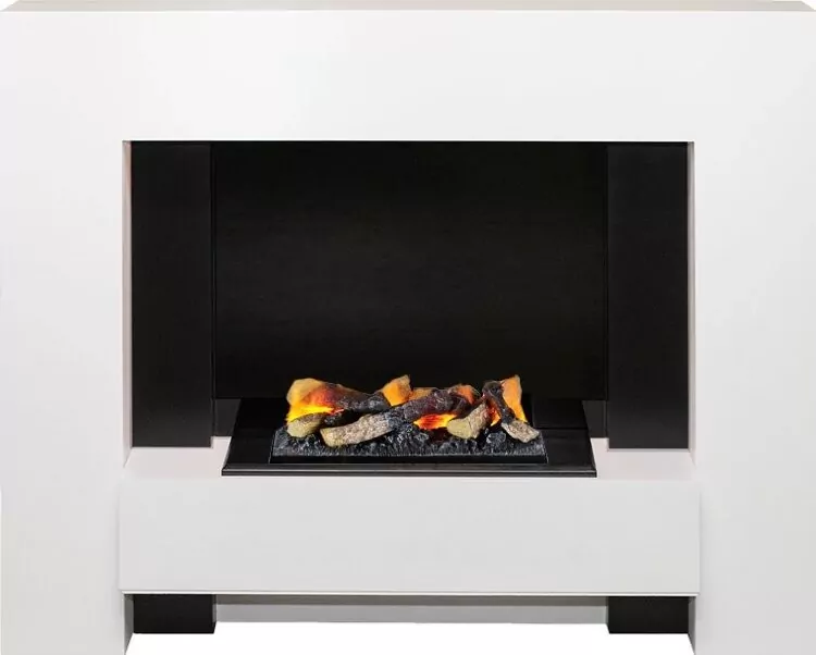 Электрокамин Dimplex Tokyo - Белый с очагом Cassette 400 LNH-INT (с дровами)