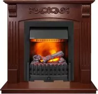 Каминокомплект Dimplex Sorrento угловой - Орех с очагом Danville Black FB2