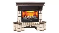 Камин электрический RealFlame Stone Corner 25,5 AO c очагом FireStar 25,5 3D