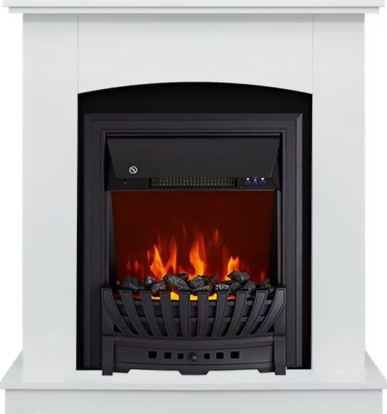 Электрокамин Royal Flame Barcelona (разборный) - Белый с очагом Aspen Black
