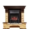 Электрокамин Royal Flame Pierre Luxe угловой - Темный дуб / Сланец с очагом Fobos FX Black 1