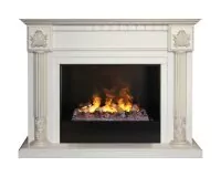 Камин электрический RealFlame Imperia  26 WT 3D Cassette 630 + Black вставка