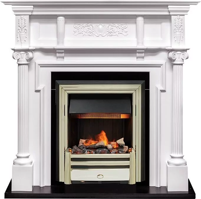 Электрокамин Dimplex Oxford - Белый с очагом Cavendish