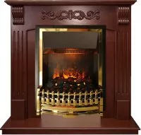 Каминокомплект Dimplex Sorrento угловой - Орех с очагом Atherton