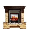 Электрокамин Royal Flame Pierre Luxe угловой - Темный дуб / Сланец с очагом Fobos FX M Black 1