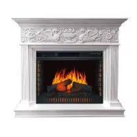 Каминокомплект Royal Flame Palace - Белый с серебром с очагом Vision 30 EF LED FX