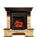 Электрокамин Royal Flame Pierre Luxe угловой - Темный дуб / Сланец с очагом Majestic FX Black 1