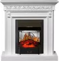 Электрокамин Royal Flame Valletta - Белый (Ширина 1040 мм) с очагом Majestic FX M Black 1