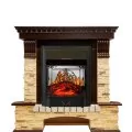 Электрокамин Royal Flame Pierre Luxe угловой - Темный дуб / Сланец с очагом Majestic FX M Black 1