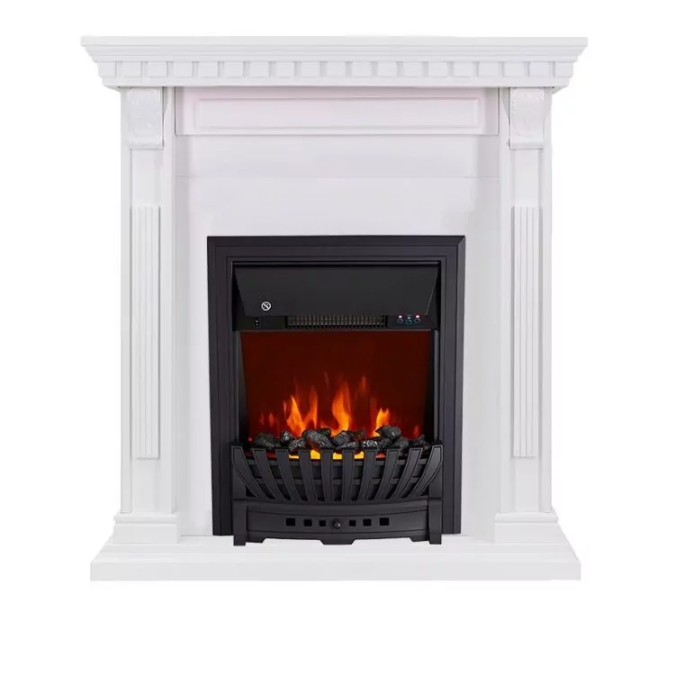 Электрокамин Royal Flame Orlean - Белый с очагом Aspen Black