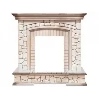 Портал Royal Flame Preston под классические очаги камень/слоновая кость с патиной