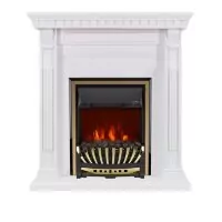 Каминокомплект Royal Flame Orlean - Белый с очагом Aspen Gold