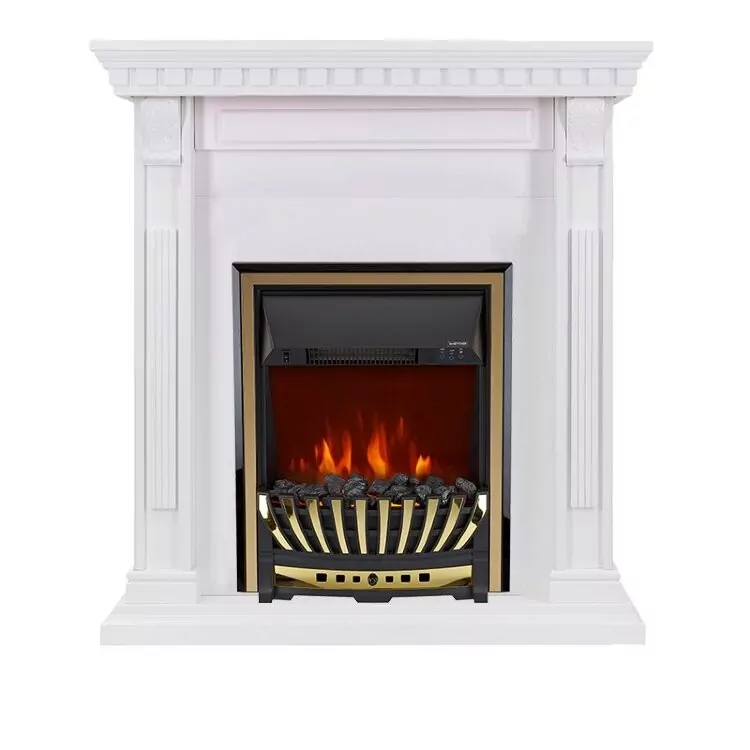 Электрокамин Royal Flame Orlean - Белый с очагом Aspen Gold