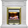 Электрокамин Dimplex Sorrento угловой - Белый дуб с очагом Danville Antique Brass FB2 1
