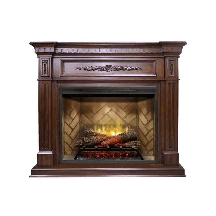 Электрокамин Royal Flame Luxemburg - Темный орех с очагом Revillusion RBF30