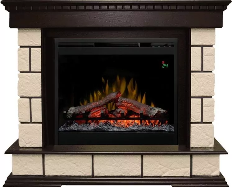 Электрокамин Dimplex Shateau Темный дуб / Шампань с очагом Symphony 26'' DF2624-L