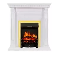 Каминокомплект Royal Flame Orlean - Белый с очагом Fobos FX Brass