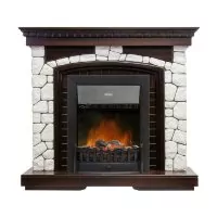 Портал Royal Flame Glasgow - Темный дуб / Белый