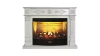 Камин электрический RealFlame Leonardo 33 WT с очагом Firestar 33 3D