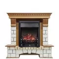 Электрокамин Royal Flame Pierre Luxe - Дуб / Белый с очагом Fobos FX Black 1