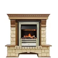 Каминокомплект Dimplex Pierre Luxe - Дуб / Шампань с очагом Cavendish