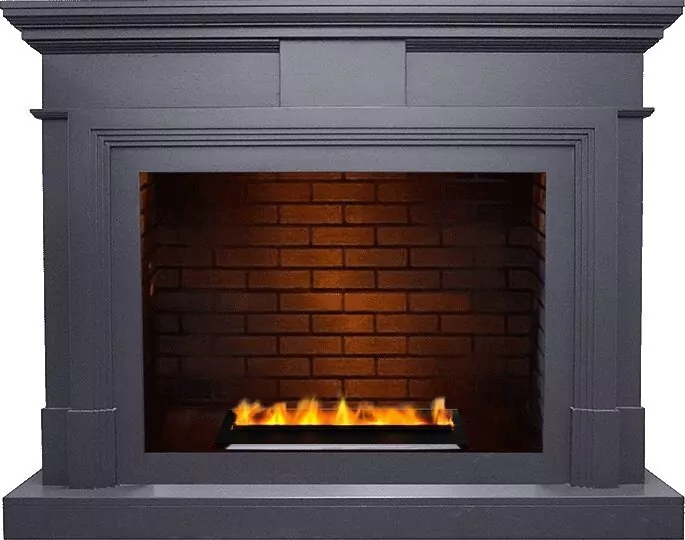 Электрокамин Dimplex Coventry - Серый графит / Кирпич с очагом Cassette 400 LNH-INT PS (без дров)