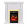 Электрокамин Royal Flame Orlean - Белый с очагом Majestic FX Brass 1