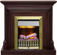Каминокомплект Dimplex Bradford - Темный дуб с очагом Danville Antique Brass FB2