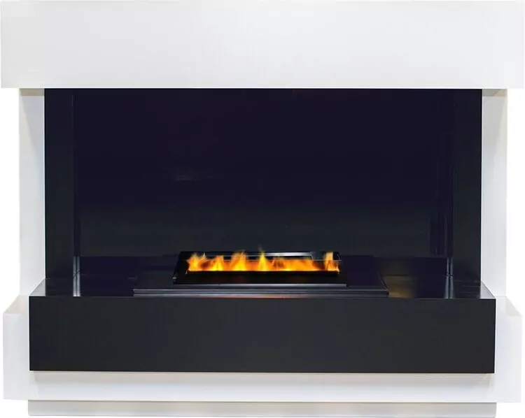 Электрокамин Dimplex Cube - Белый с черным с очагом Cassette 400 LNH-INT PS (без дров)