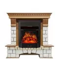 Электрокамин Royal Flame Pierre Luxe - Дуб / Белый с очагом Majestic FX Black 1