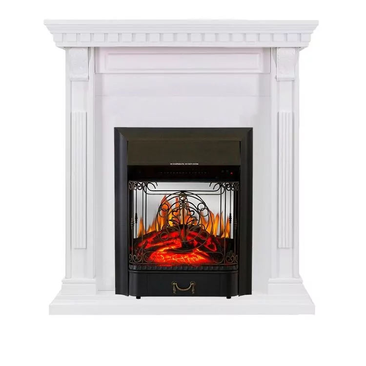 Электрокамин Royal Flame Orlean - Белый с очагом Majestic FX M Black