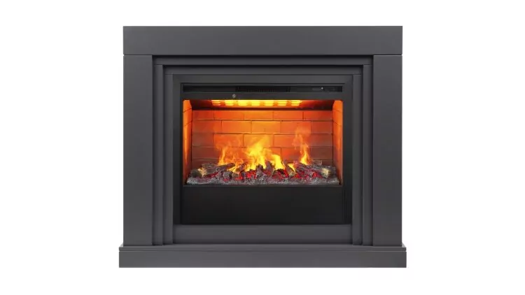 Камин электрический RealFlame Stanley 26 GR с очагом Helios 26 3D