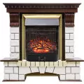 Портал угловой Royal Flame Pierre Luxe Темный дуб / Белый 2