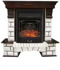 Портал угловой Royal Flame Pierre Luxe Темный дуб / Белый 5