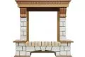 Dimplex Pierre Luxe под классический очаг камень белый/дуб 3