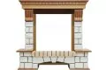 Dimplex Pierre Luxe под классический очаг камень белый/дуб 4