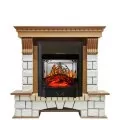 Электрокамин Royal Flame Pierre Luxe - Дуб / Белый с очагом Majestic FX M Black 1