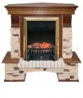 Портал угловой Royal Flame Pierre Luxe под классический очаг сланец/ дуб 2
