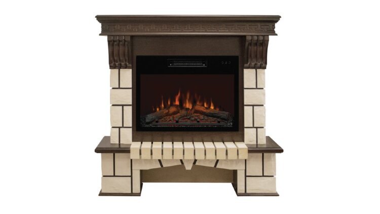 Камин электрический RealFlame Stone 24 AO c очагом Kendal 24