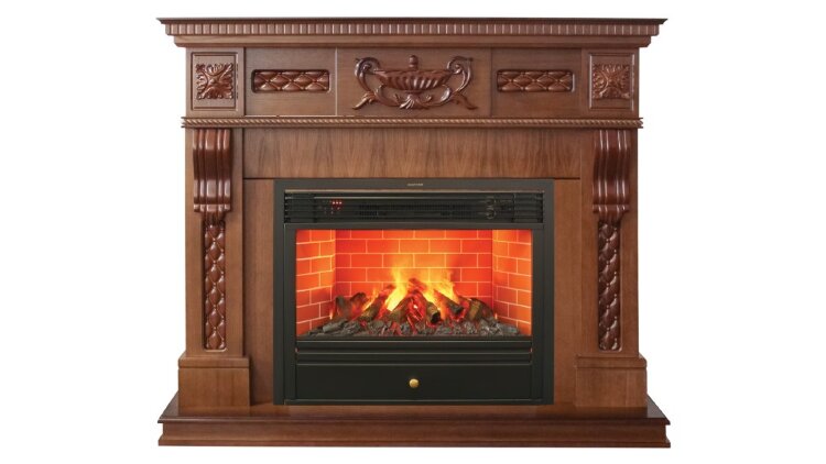 Камин электрический RealFlame Corsica Lux 26 NT с очагом Novara 26 3D